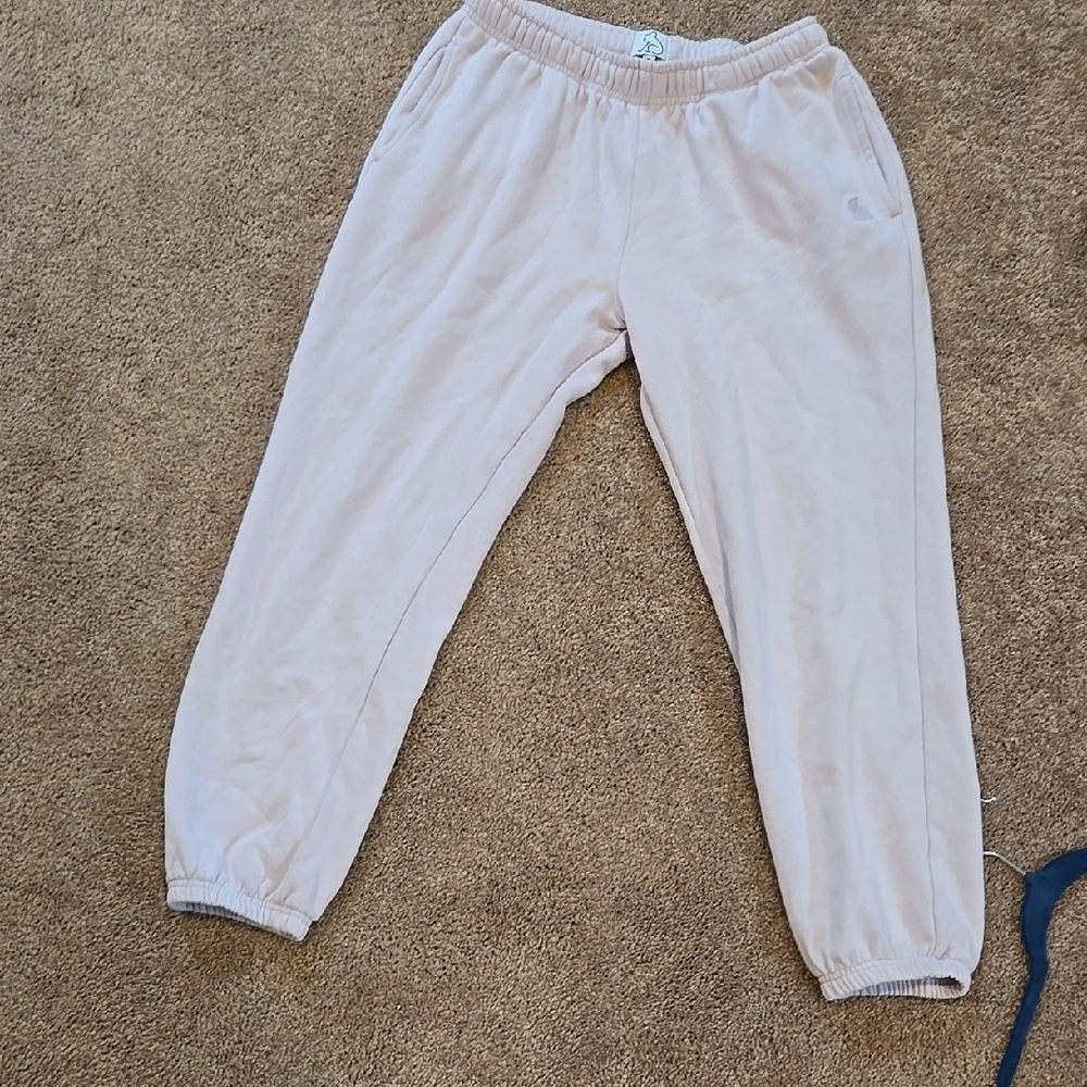 Kids Cream Jogger Pants